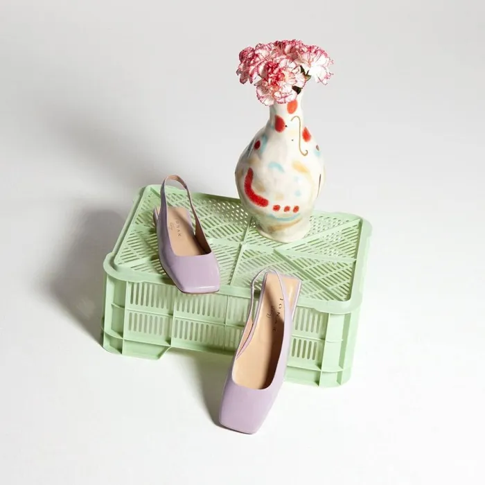 Women Ballets Flats Jonak Square Toe Ballet Slingback
