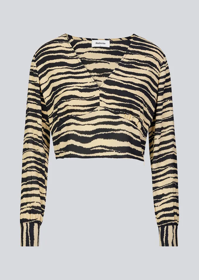 Women BeckyMD Print Top Moonstone Tiger Modstrm Tops Women BeckyMD Print Top Moonstone Tiger Modstrm Tops