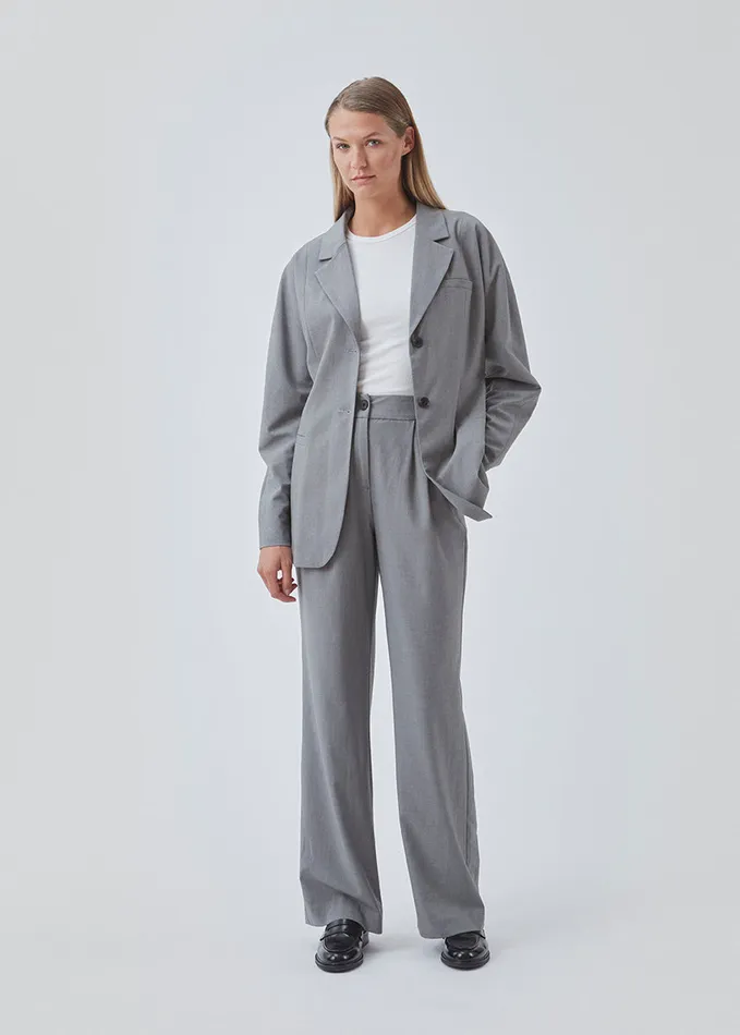 Women BennyMD Blazer Grey Melange Modstrm Suits
