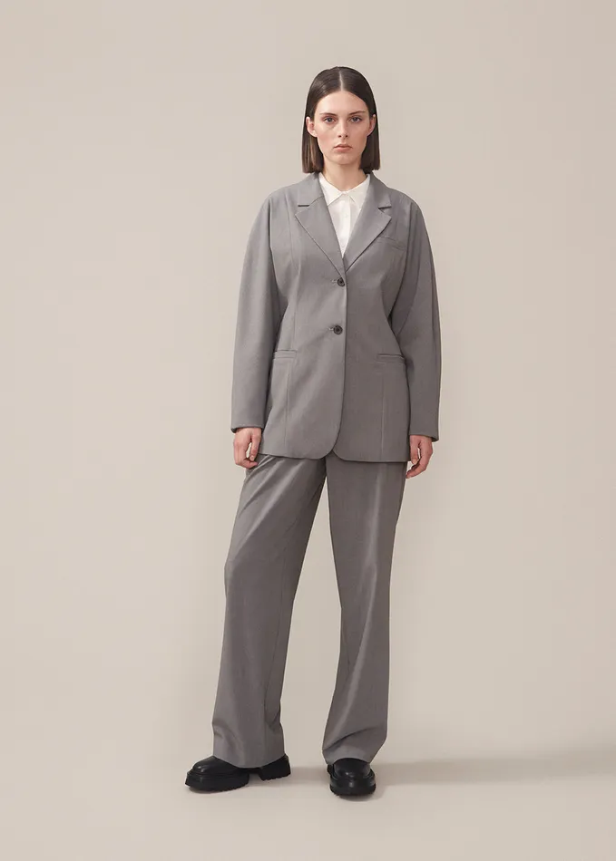 Women BennyMD Blazer Grey Melange Modstrm Suits Women BennyMD Blazer Grey Melange Modstrm Suits