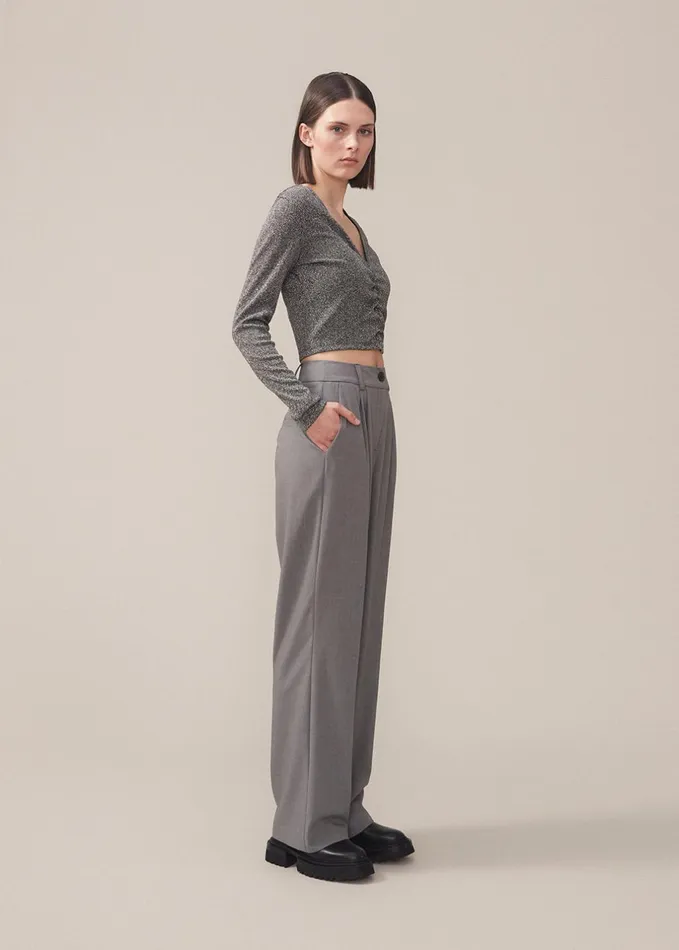 Women BennyMD Pants Grey Melange Modstrm Suits Women BennyMD Pants Grey Melange Modstrm Suits