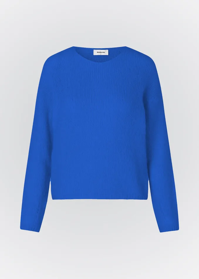 Women BertyMD Vneck Bright Ocean Modstrm Blouses and Knitwear