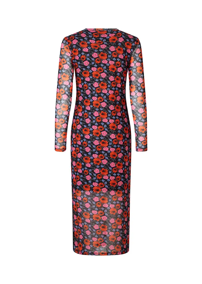 Women BinnaMD Print Dress Flower Blush Modstrm Dresses Women BinnaMD Print Dress Flower Blush Modstrm Dresses