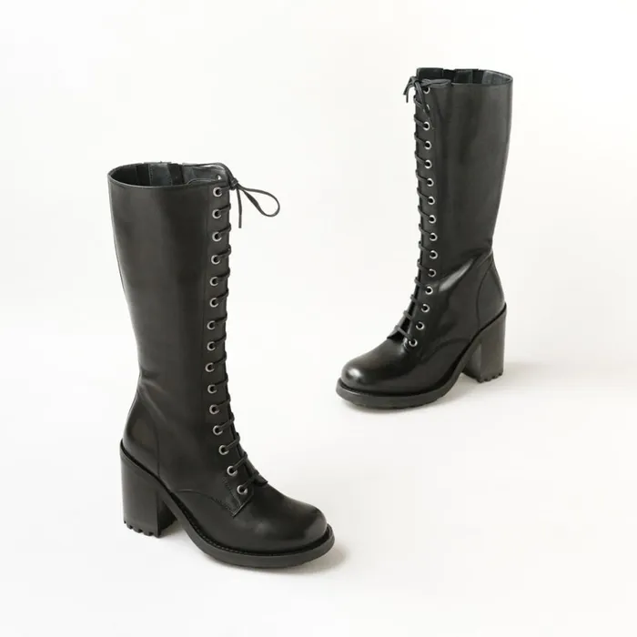 Women Boots Thighhigh Boots Jonak Boots With Heels And Lacing