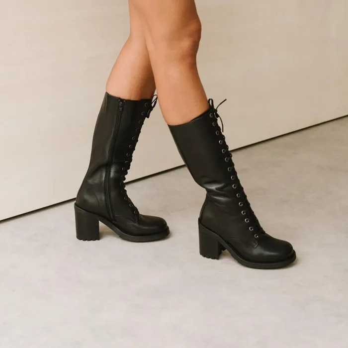 Women Boots Thighhigh Boots Jonak Boots With Heels And Lacing