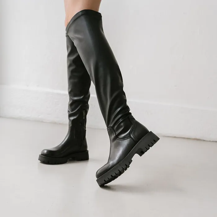 Women Boots Thighhigh Boots Jonak Boots With Notched Soles