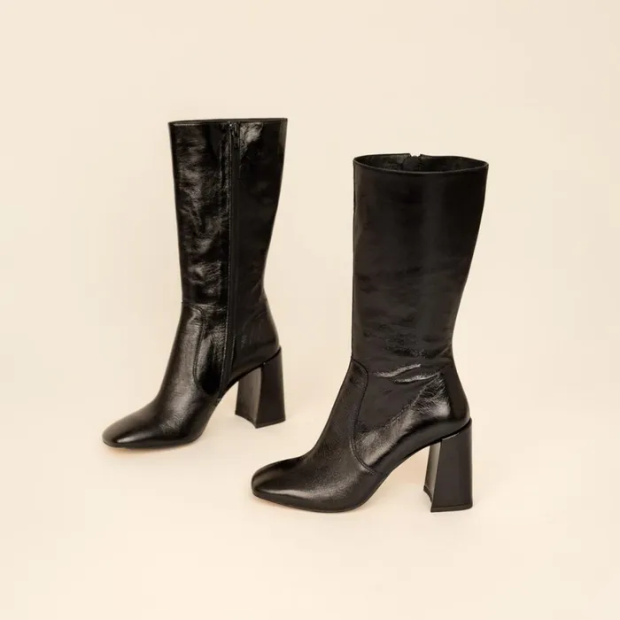 Women Boots Thighhigh Boots Jonak Heeled Boots With Square Toe