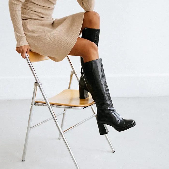 Women Boots Thighhigh Boots Jonak High RoundToed Boots