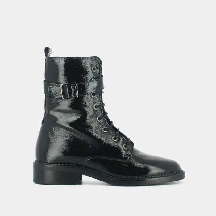 Women Boots Thighhigh Boots Jonak LaceUp Boots With Side Buckle