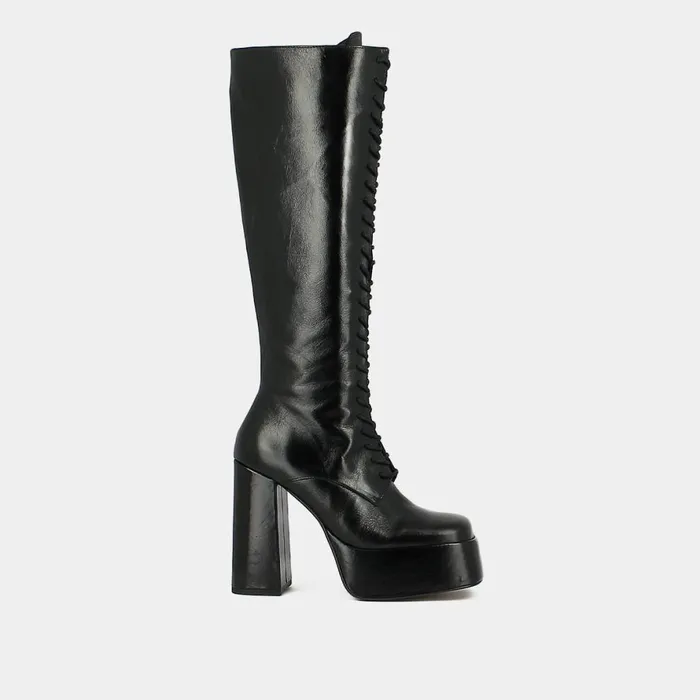 Women Boots Thighhigh Boots Jonak Platform Boots With Laces