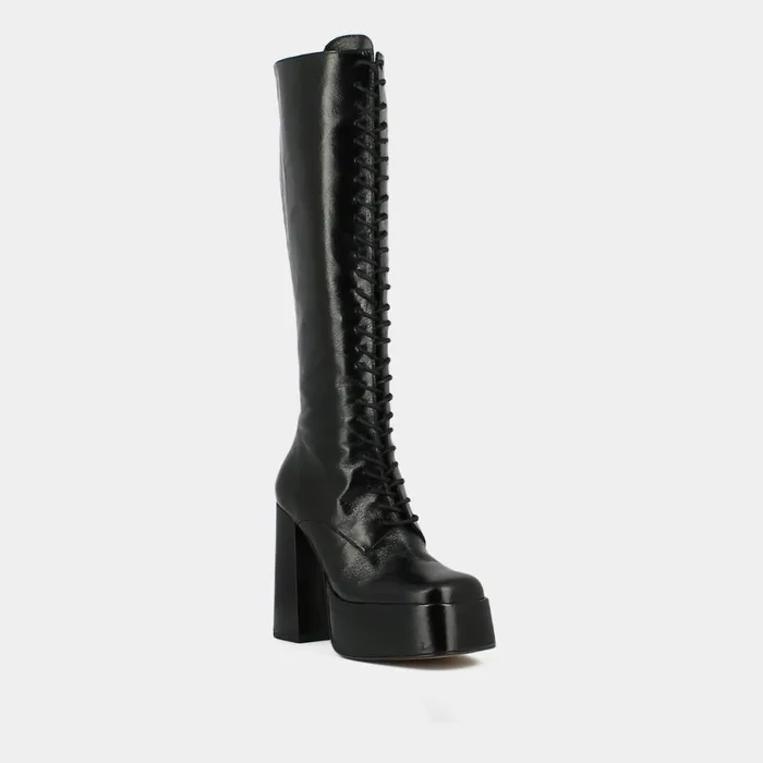 Women Boots Thighhigh Boots Jonak Platform Boots With Laces