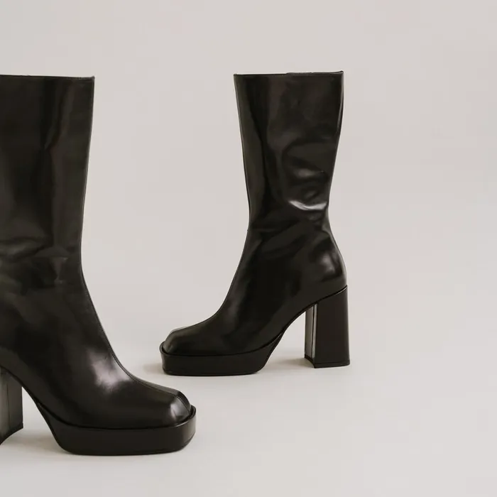 Women Boots Thighhigh Boots Jonak Platform Boots With Square Toe
