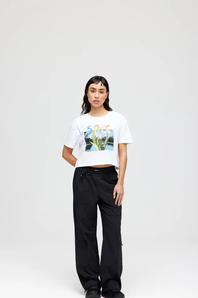 Women Bring Me Flowers Crop TShirt White Stance Graphics