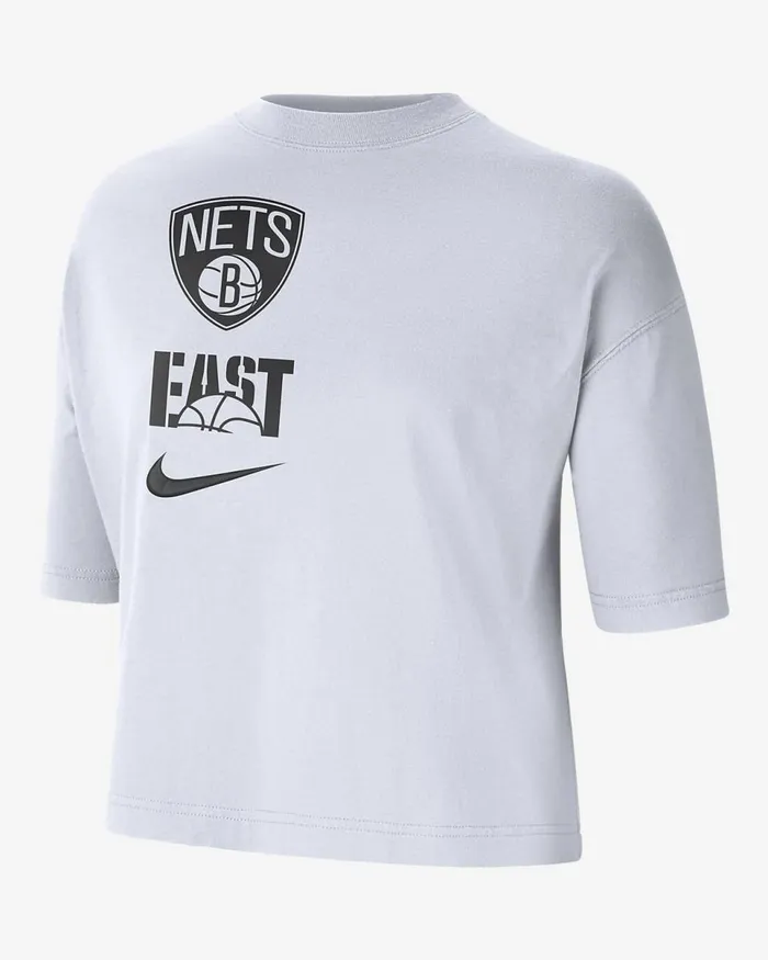 Women Brooklyn Nets White Nike Tops And TShirts