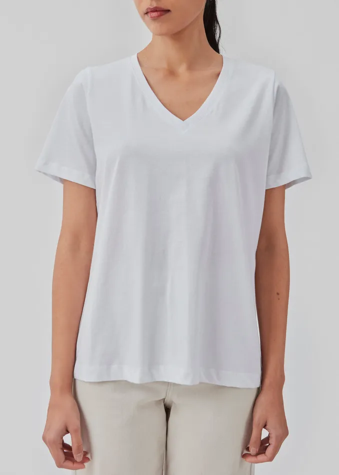 Women CadakMD Vneck Tshirt White Modstrm TShirts