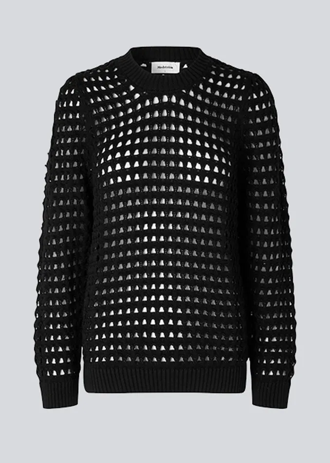 Women CamdenMD Oneck Black Modstrm Blouses and Knitwear
