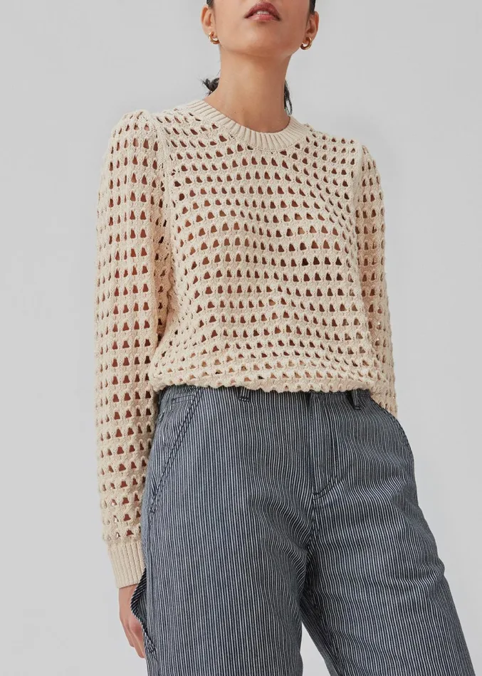 Women CamdenMD Oneck Summer Sand Modstrm Blouses and Knitwear Women CamdenMD Oneck Summer Sand Modstrm Blouses and Knitwear