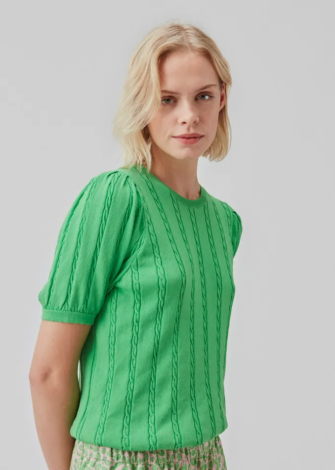Women CarltonMD Oneck Classic Green Modstrm Blouses and Knitwear