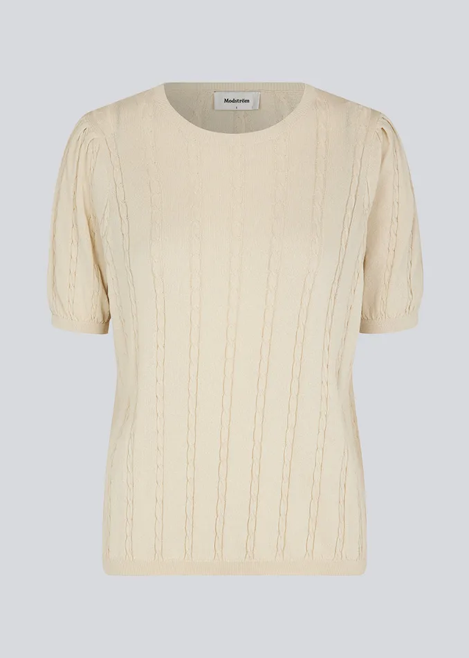 Women CarltonMD Oneck Summer Sand Modstrm Blouses and Knitwear