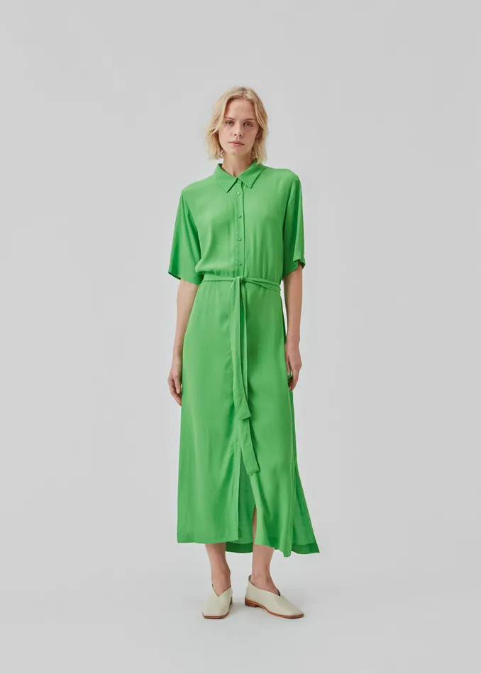 Women CashMD Long Dress Classic Green Modstrm Dresses