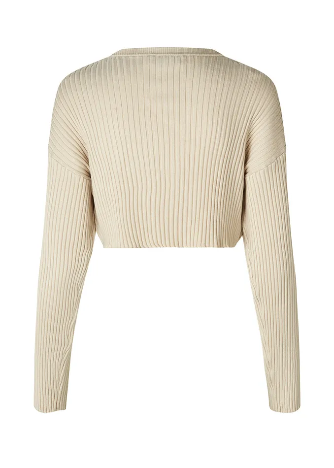Women CateMD Cardigan Summer Sand Modstrm Blouses and Knitwear Women CateMD Cardigan Summer Sand Modstrm Blouses and Knitwear