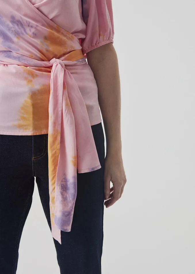 Women Cello Print Top Summer Tie Dye Modstrm Tops