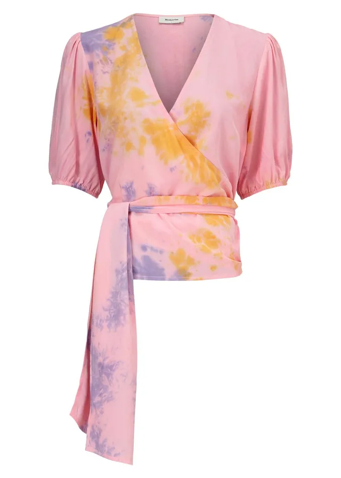 Women Cello Print Top Summer Tie Dye Modstrm Tops