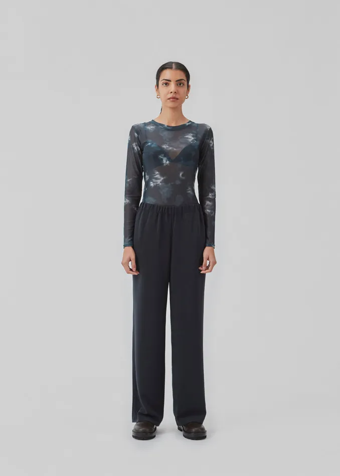 Women CliffordMD LS Print Top Midnight Tie Dye Modstrm Tops