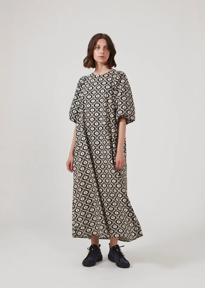 Women CoraMD Print Dress Seventies Fleur Modstrm Dresses Women CoraMD Print Dress Seventies Fleur Modstrm Dresses