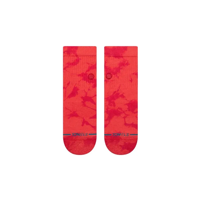 Women Cotton Quarter Socks Dye Namic 8211 Red Stance Quarter