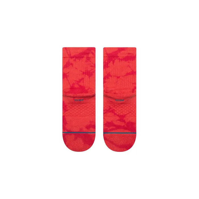 Women Cotton Quarter Socks Dye Namic 8211 Red Stance Quarter