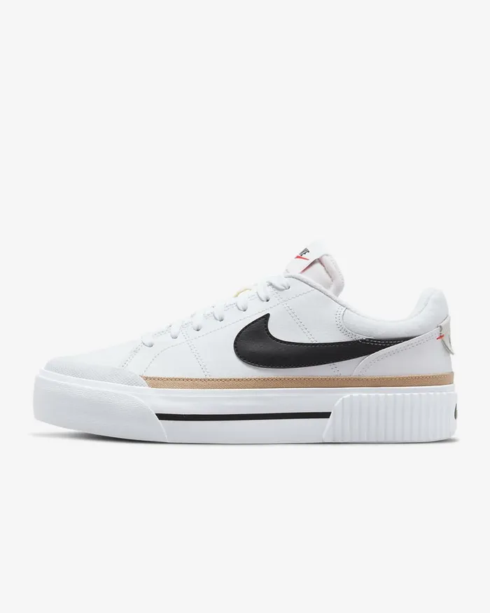 Women Court Legacy Lift Whitehempteam Orangeblack Nike Lifestyle