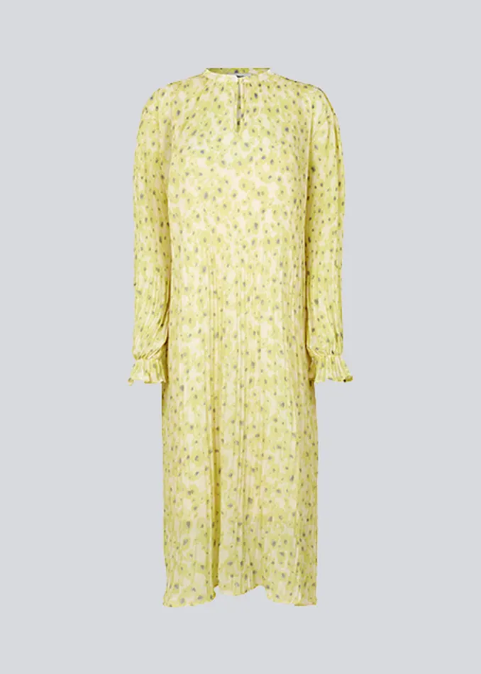 Women CruzMD Print Dress Aqua Yellow Flower Modstrm Dresses Women CruzMD Print Dress Aqua Yellow Flower Modstrm Dresses