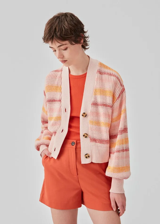 Women DannaMD Cardigan Pastel Spacedye Modstrm Blouses and Knitwear