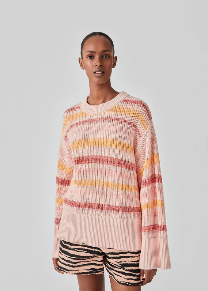 Women DannaMD Oneck Pastel Spacedye Modstrm Blouses and Knitwear