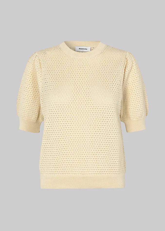 Women DariaMD Oneck Summer Sand Modstrm Blouses and Knitwear Women DariaMD Oneck Summer Sand Modstrm Blouses and Knitwear