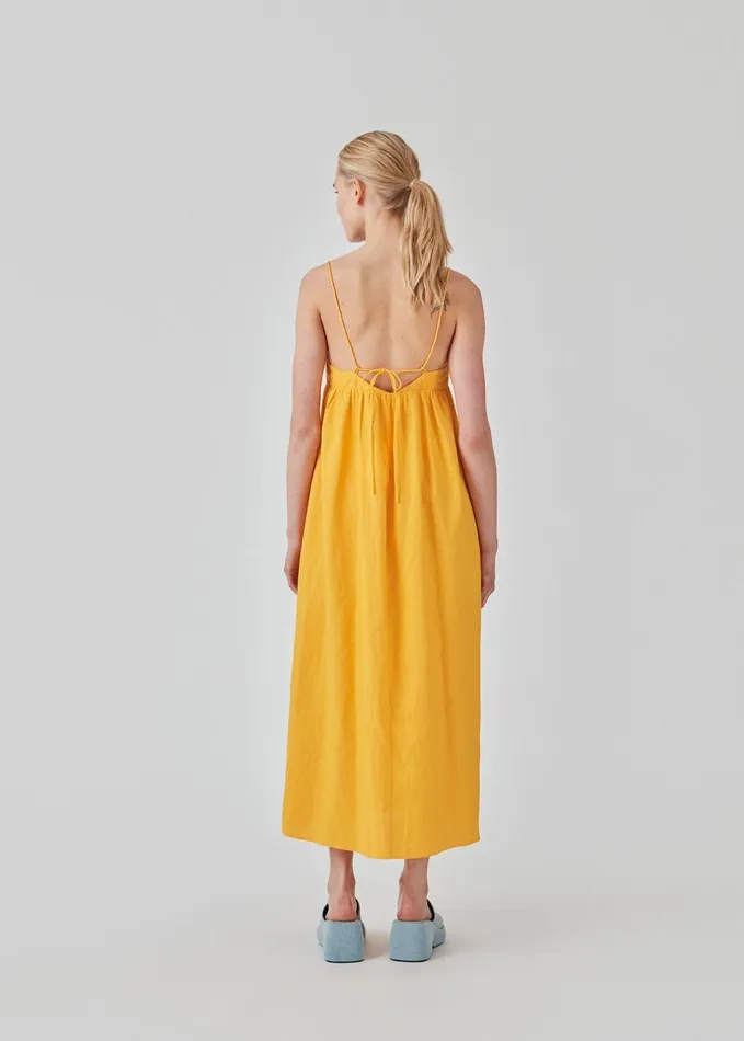 Women DarrelMD Long Dress Gold Fusion Modstrm Dresses Women DarrelMD Long Dress Gold Fusion Modstrm Dresses