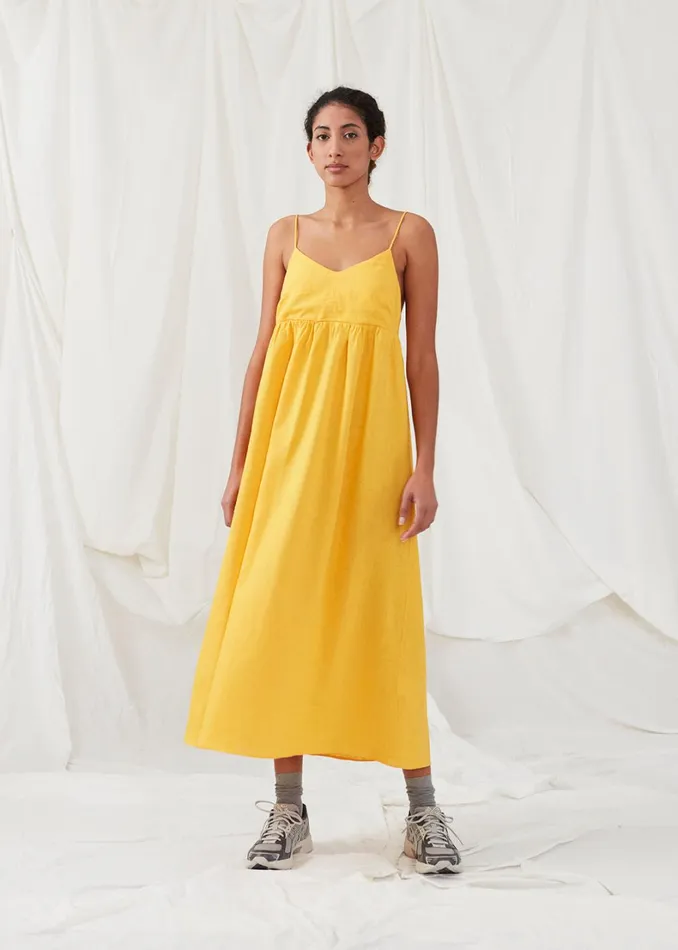 Women DarrelMD Long Dress Gold Fusion Modstrm Dresses Women DarrelMD Long Dress Gold Fusion Modstrm Dresses