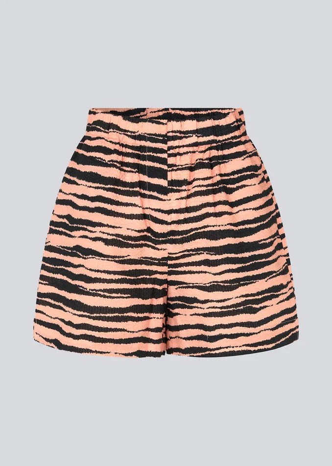 Women DasiaMD Print Shorts Tiger Peach Modstrm Shorts