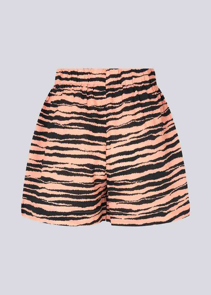 Women DasiaMD Print Shorts Tiger Peach Modstrm Shorts