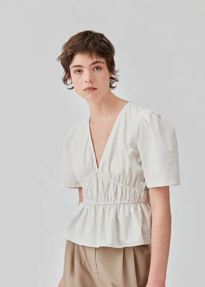 Women DeenMD Top Soft White Modstrm Tops