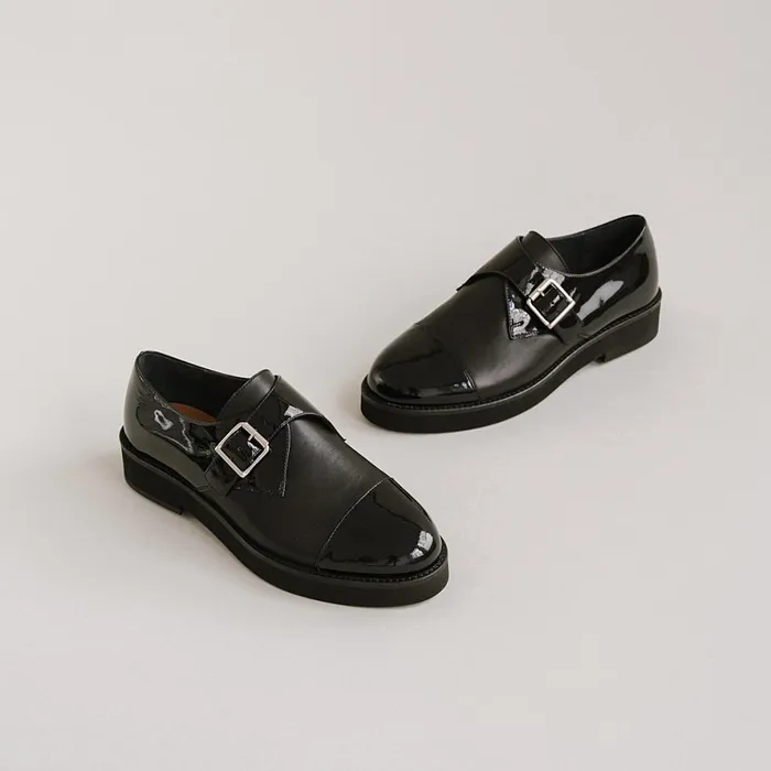 Women Derbies Oxfords Jonak Flat Heels Round Toes And Buckles