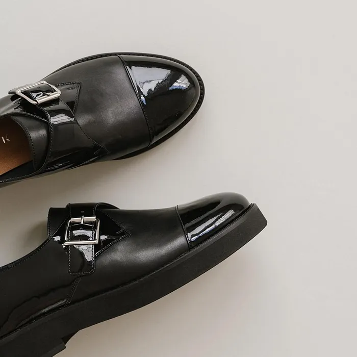 Women Derbies Oxfords Jonak Flat Heels Round Toes And Buckles