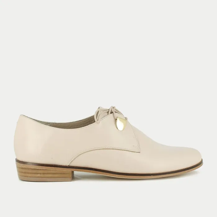 Women Derbies Oxfords Jonak Nude Leather LaceUp Women Derbies Oxfords Jonak Nude Leather LaceUp