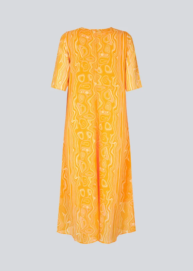 Women DonteMD Long Print Dress Peachy Swirl Modstrm Dresses Women DonteMD Long Print Dress Peachy Swirl Modstrm Dresses