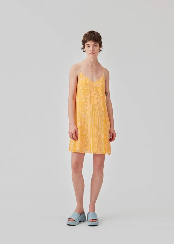 Women DonteMD Print Strap Dress Peachy Swirl Modstrm Dresses