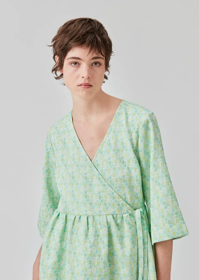Women DorianMD Wrap Dress Calm Jade Modstrm Dresses