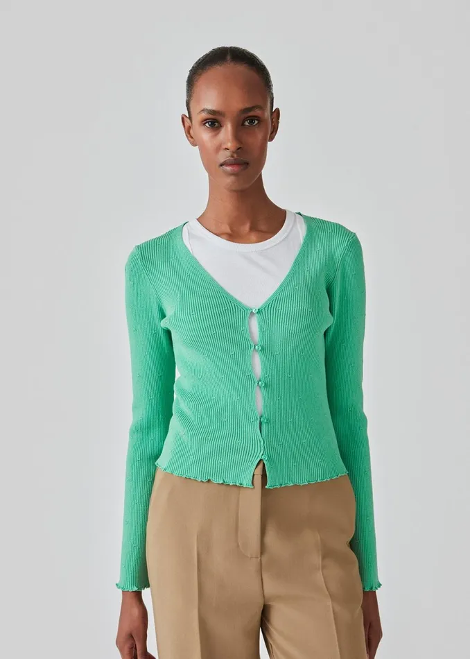 Women DorisMD Cardigan Calm Jade Modstrm Blouses and Knitwear