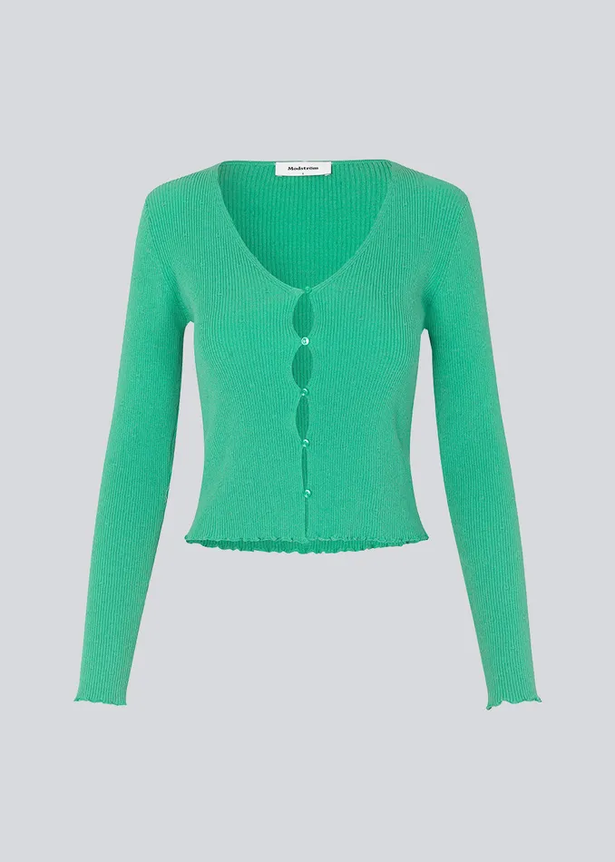 Women DorisMD Cardigan Calm Jade Modstrm Blouses and Knitwear Women DorisMD Cardigan Calm Jade Modstrm Blouses and Knitwear