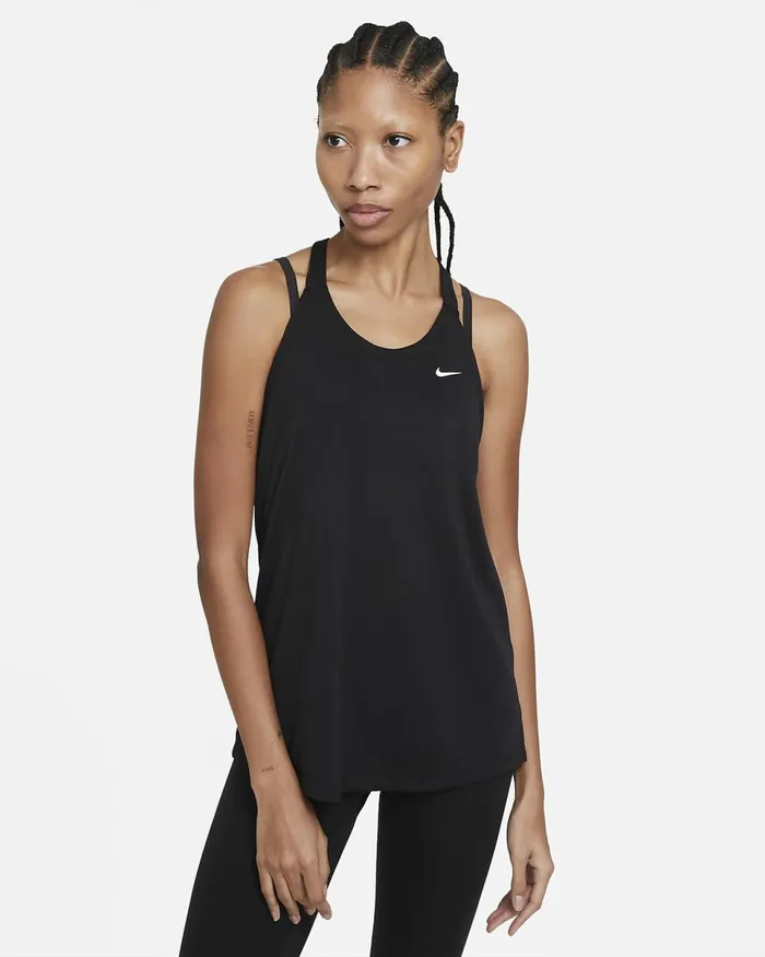 Women DriFit Blackwhite Nike Tops And TShirts